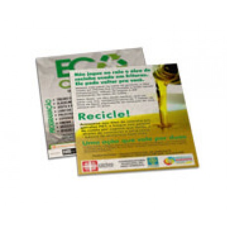 POSTAIS RECICLATO 250G SEM VERNIZ 91X102MM Colorido frente e verso - 500 un.