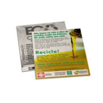 POSTAIS RECICLATO 250G SEM VERNIZ 91X102MM Colorido frente e preto e branco verso - 500 un.