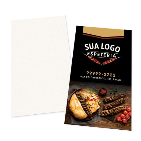 POSTAIS SUPREMO 250G SEM VERNIZ 91X153MM Colorido frente - 250 un.