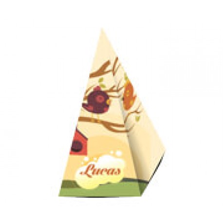 PRODUTOS PARA FESTA CAIXA CONE COUCHÊ 275G Colorido frente - 25 un.