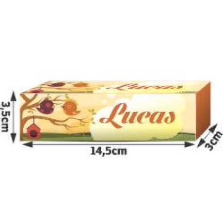 PRODUTOS PARA FESTA CAIXA PARA BISNAGA COUCHÊ 275G Colorido frente - 25 un.