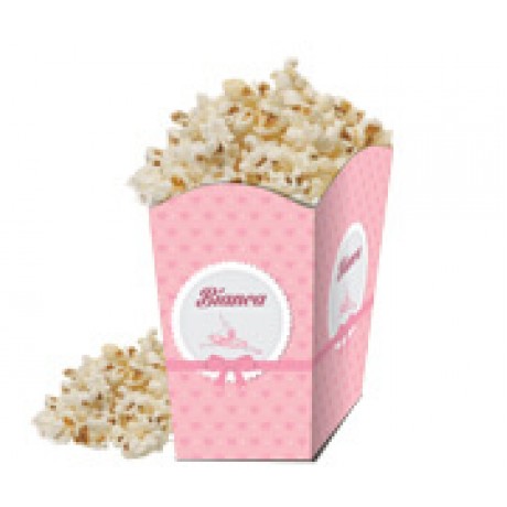 PRODUTOS PARA FESTA CAIXA PARA PIPOCA COUCHÊ 275G Colorido frente - 100 un.