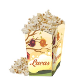PRODUTOS PARA FESTA CAIXA PARA PIPOCA COUCHÊ 275G Colorido frente - 25 un.