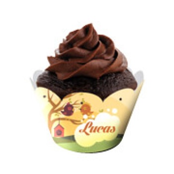 PRODUTOS PARA FESTA SAIA PARA CUPCAKE COUCHÊ 275G Colorido frente - 25 un.