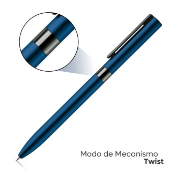 PRODUTOS SEM PERSONALIZAÇÃO CANETAS LINHA PREMIUM CLARE AZUL 10 un.