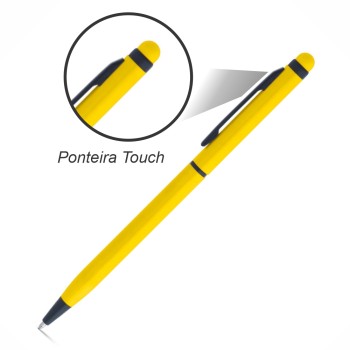 PRODUTOS SEM PERSONALIZAÇÃO CANETAS LINHA PREMIUM MIRO AMARELA 10 un.