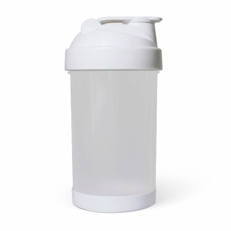 PRODUTOS SEM PERSONALIZAÇÃO COQUETELEIRA PARA ACADEMIA 500ML 1 DOSE BRANCA 100 un.