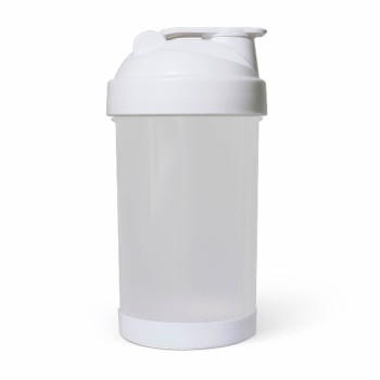 PRODUTOS SEM PERSONALIZAÇÃO COQUETELEIRA PARA ACADEMIA 500ML 1 DOSE BRANCA 100 un.