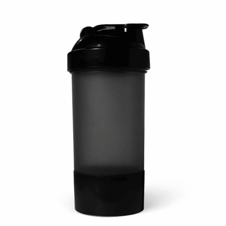 PRODUTOS SEM PERSONALIZAÇÃO COQUETELEIRA PARA ACADEMIA 500ML 2 DOSES FUMÊ TRANSLÚCIDA 25 un.