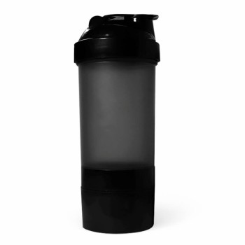 PRODUTOS SEM PERSONALIZAÇÃO COQUETELEIRA PARA ACADEMIA 500ML 3 DOSES FUMÊ TRANSLÚCIDA 100 un.