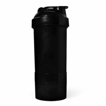 PRODUTOS SEM PERSONALIZAÇÃO COQUETELEIRA PARA ACADEMIA 500ML 3 DOSES PRETA 100 un.