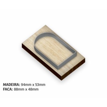 PRODUTOS SEM PERSONALIZAÇÃO FACAS CORTE VINCO LÂMINA 2 PONTOS PADRÃO SEMI CIRCULAR 1 un.