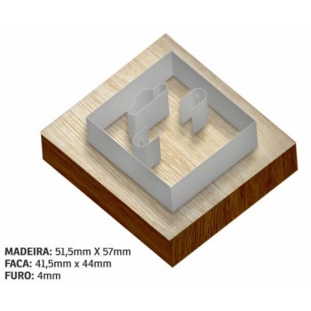 PRODUTOS SEM PERSONALIZAÇÃO FACAS CORTE VINCO LÂMINA 2 PONTOS TAG MINI BIJU 1 un.