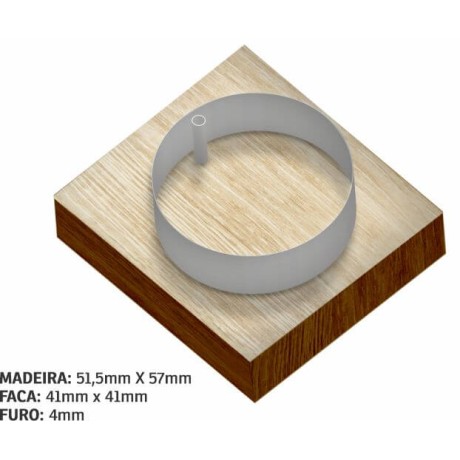 PRODUTOS SEM PERSONALIZAÇÃO FACAS CORTE VINCO LÂMINA 2 PONTOS TAG MINI BOLA 1 un.