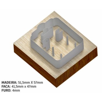 PRODUTOS SEM PERSONALIZAÇÃO FACAS CORTE VINCO LÂMINA 2 PONTOS TAG MINI CARTELA BIJUTERIA 1 un.