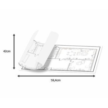 PROJETO ARQUITETÔNICO APERGAMINHADO 75G FORMATO A2 Preto e branco frente - 1 un.