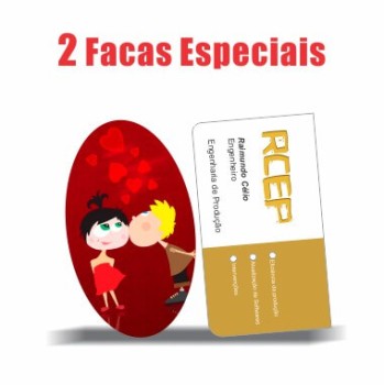 PROMOÇÕES MULTICARTÕES COUCHÊ 300G VERNIZ UV VERNIZ UV TOTAL FRENTE 2 FACAS ESPECIAIS Colorido frente e verso - 500 un.