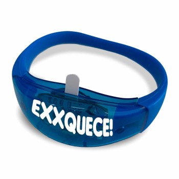 PULSEIRAS PULSEIRA DE LED AZUL Preto e branco frente - 1 un.