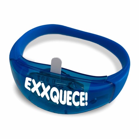 PULSEIRAS PULSEIRA DE LED AZUL Preto e branco frente - 1 un.