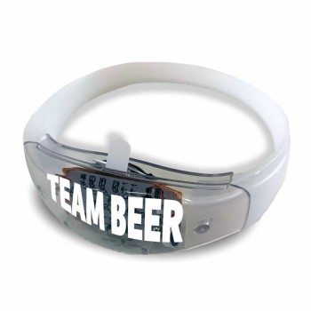 PULSEIRAS PULSEIRA DE LED BRANCA Preto e branco frente - 1 un.