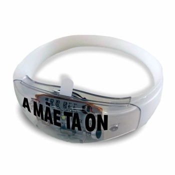 PULSEIRAS PULSEIRA DE LED BRANCA Preto e branco frente - 10 un.