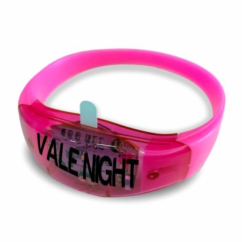 PULSEIRAS PULSEIRA DE LED ROSA Preto e branco frente - 10 un.