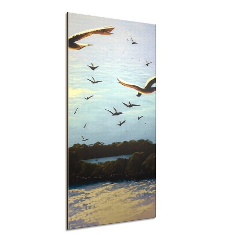 QUADROS DECORATIVOS MADEIRA FACE BRANCA 3MM 220X600MM Colorido frente - 1 un.
