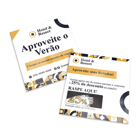 RASPADINHA 91X102MM Colorido frente e verso - 1000 un.