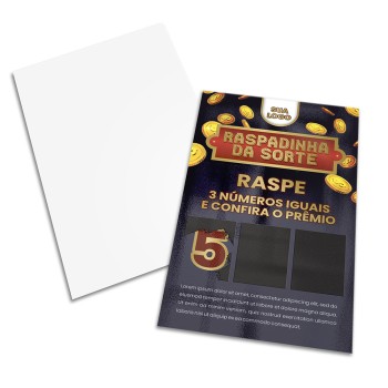 RASPADINHA 91X153MM Colorido frente - 100 un.