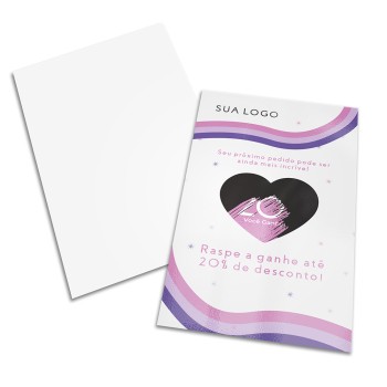 RASPADINHA 91X153MM Colorido frente - 1000 un.