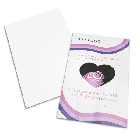 RASPADINHA 91X153MM Colorido frente - 1000 un.