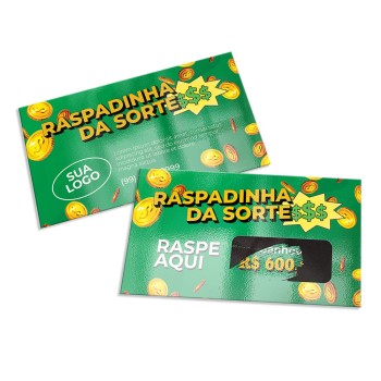 RASPADINHA 91X51MM Colorido frente e verso - 100 un.