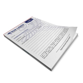 RECEITUÁRIOS APERGAMINHADO  90G 150X105MM Colorido frente - 10000 un.