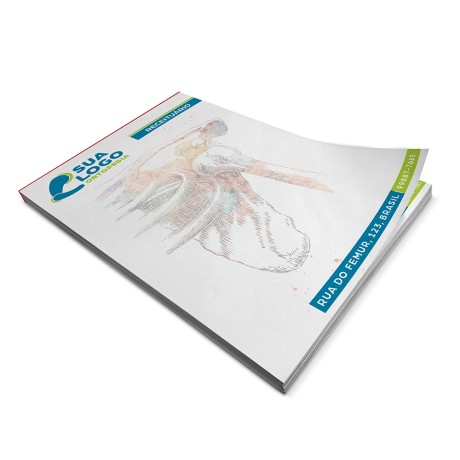 RECEITUÁRIOS APERGAMINHADO  90G 150X210MM Colorido frente - 10000 un.