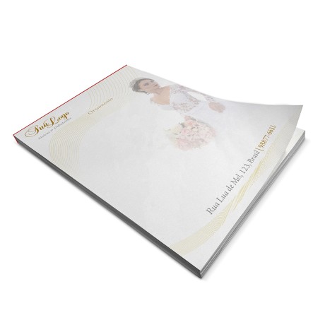 RECEITUÁRIOS APERGAMINHADO  90G 300X210MM Colorido frente - 5000 un.