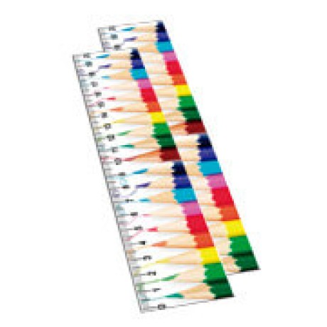 RÉGUAS PVC 0,30MM PVC TRANSPARENTE RETANGULAR 30CM