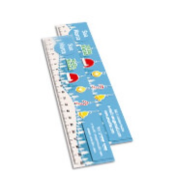 RÉGUAS PVC 0,50MM PREMIUM PVC BRANCO RETANGULAR 20CM Colorido frente - 24 un.