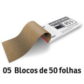 RIFA APERGAMINHADO  75G 155X75MM Preto e branco frente - 250 un.