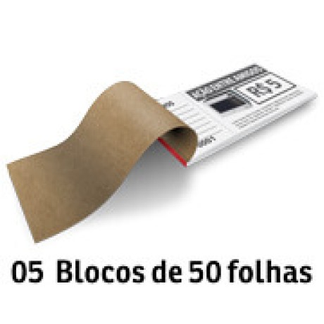 RIFA APERGAMINHADO  75G 155X75MM Preto e branco frente - 250 un.