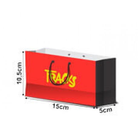 SACOLAS APERGAMINHADO 150G COM ILHOS SACOLA EXTRA MINI HORIZONTAL Colorido frente - 500 un.