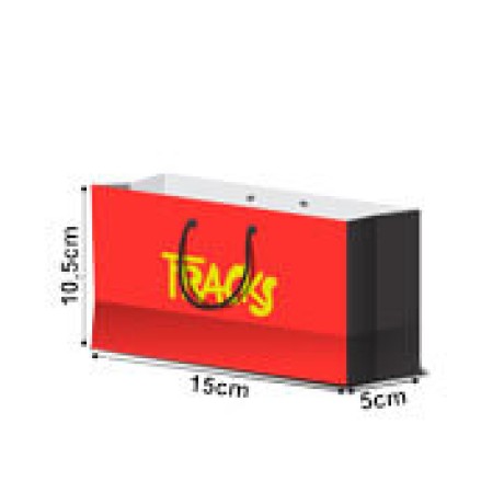 SACOLAS APERGAMINHADO 150G COM ILHOS SACOLA EXTRA MINI HORIZONTAL Colorido frente - 500 un.