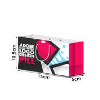SACOLAS APERGAMINHADO 150G SEM ILHOS SACOLA EXTRA MINI HORIZONTAL Colorido frente - 250 un.