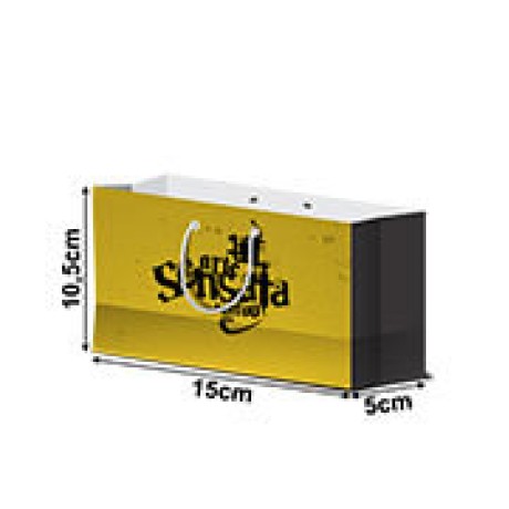 SACOLAS APERGAMINHADO 150G SEM ILHOS SACOLA EXTRA MINI HORIZONTAL Colorido frente - 10 un.
