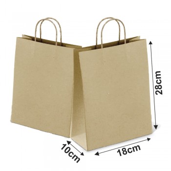 SACOLAS KRAFT COM ALÇA 80G PADRÃO TAMANHO P 180X280MM 3000 un.