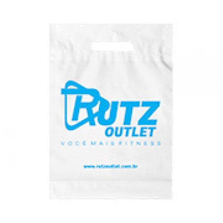 SACOLAS PLÁSTICAS BOCA VAZADA 200X300MM TRANSPARENTE Preto e branco frente - 100 un.