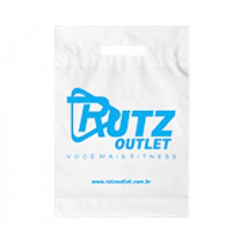 SACOLAS PLÁSTICAS BOCA VAZADA 250X350MM TRANSPARENTE Preto e branco frente - 100 un.