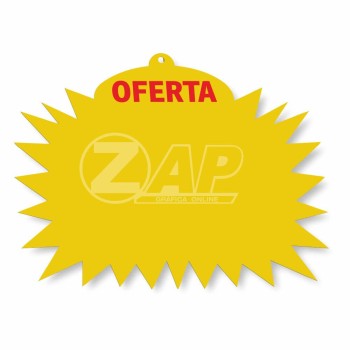 SPLASH GONDOLA PERSONALIZADO PVC PREMIUM 0,50MM ESTRELA 200X280MM Colorido frente - 25 un.