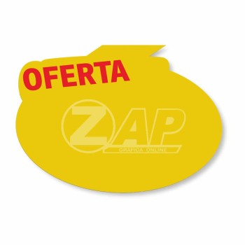 SPLASH GONDOLA PERSONALIZADO PVC PREMIUM 0,50MM OVAL 200X230MM Colorido frente - 24 un.