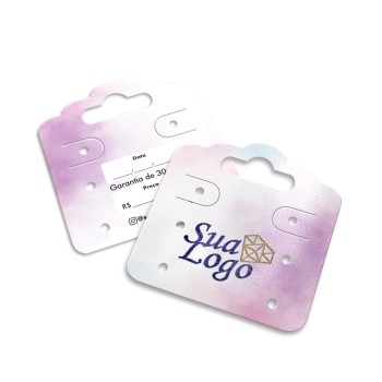 TAGS ESPECIAIS COUCHÊ 250G VERNIZ UV TOTAL FRENTE 45X51MM Colorido frente e verso - 2000 un.