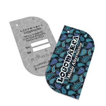 TAGS ESPECIAIS COUCHÊ 275G SEM VERNIZ 91X51MM Colorido frente e preto e branco verso - 100 un.